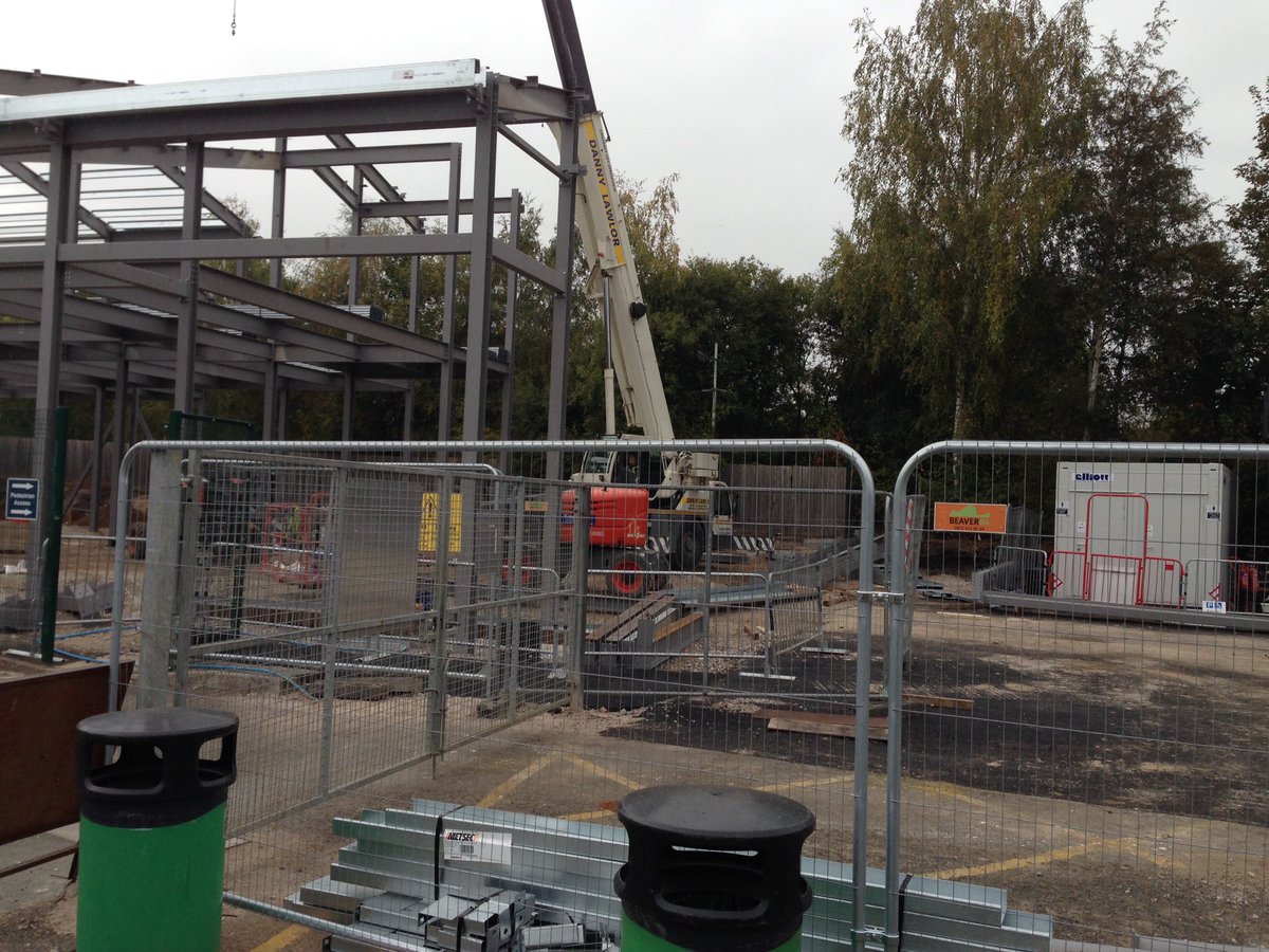 Great outdoor session today looking at site lay out with the BTEC level 2 group @colegcambria @teachBTEC