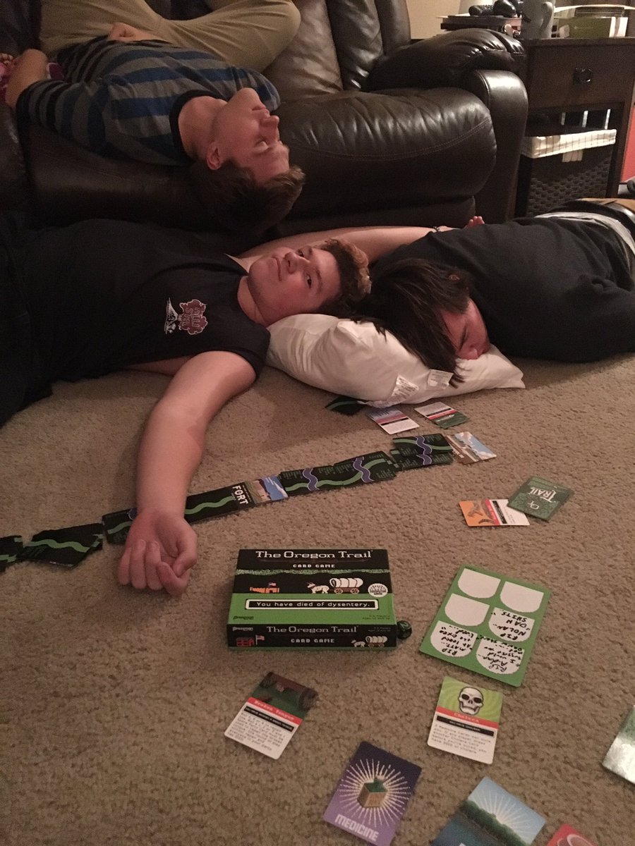 Bummed Out has died of dysentery... #oregontrail