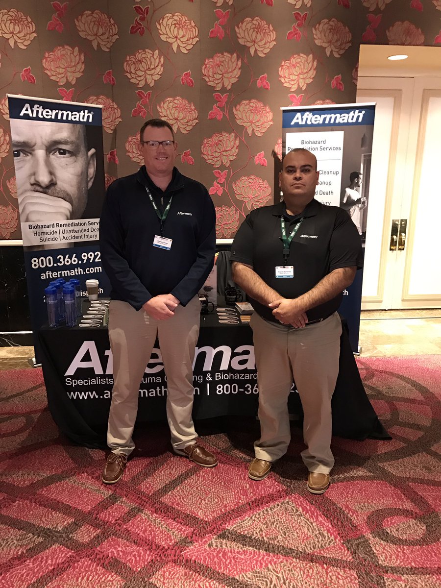 Aftermath90's tweet photo. @stephenpbrown &amp; Rolando are attending the 25th Annual #ROCIC conference in Addison, TX. Stop by the @aftermath90 booth and say hi! #police https://t.co/O2eC2PFYFg
