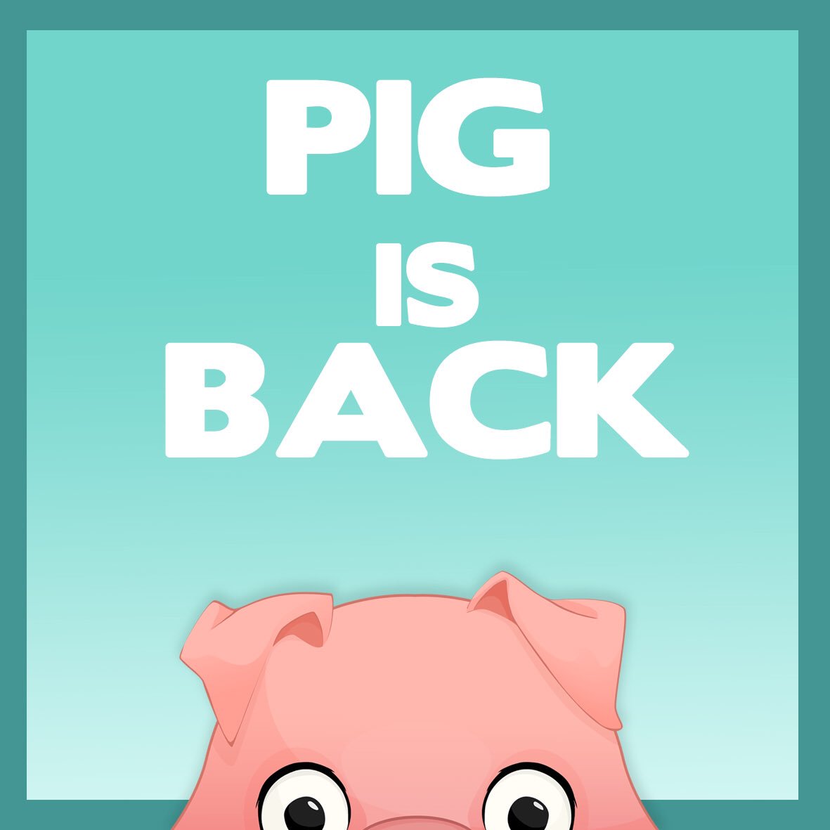 pigaday's tweet photo. After a long break, starting tomorrow, we'll have a brand new pig season! Yahoooo! #pigaday #pigisback #back https://t.co/qMELXbyUSP