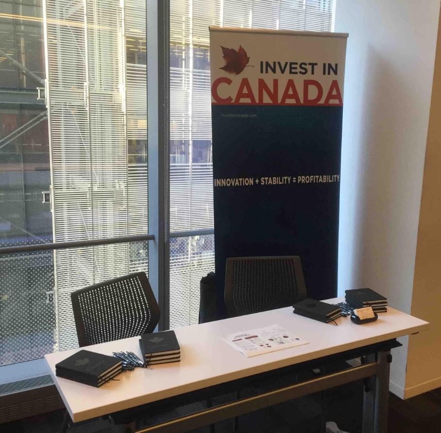 investir_canada's tweet photo. MT @EconVisionary Merci à l'équipe de #TEP2016 de votre collaboration #InvestCanada #CanadaNY, venez visiter notre kiosk! https://t.co/ry7HMQGSIa