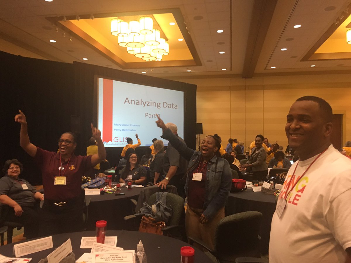 GaImprovement's tweet photo. "Turn Down for What!!!" - Ok! Every classroom needs 2 include music and dancing 2 transition 2 new activities! Engaging! @ATLsuper #BCSL50 https://t.co/0ZTKI5IXWY