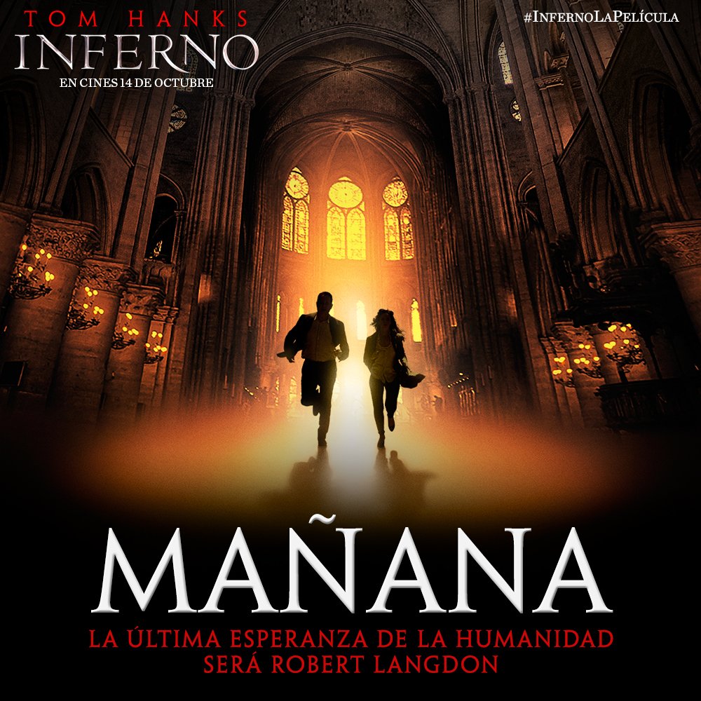 sonypictures_es's tweet image. #InfernoLaPelícula cada vez más cerca. Descubre el desafío de Robert Langdon el 14 de octubre.