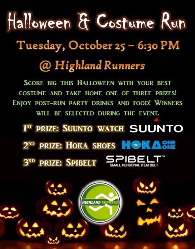 4th annual #Halloween Run is in 2 weeks! Please RSVP on our facebook event's page!