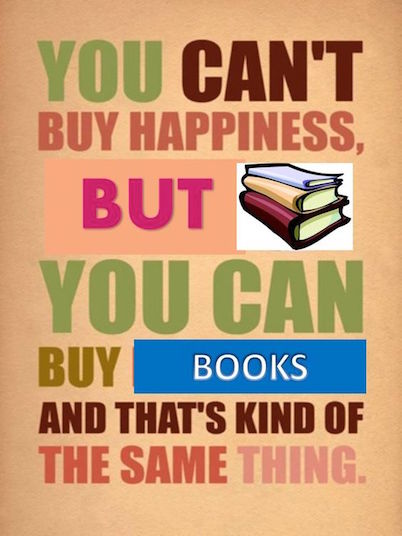 The joy of #books.