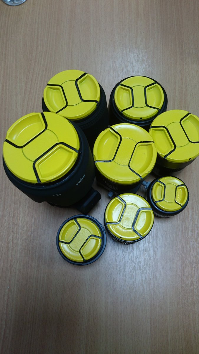 photobyparallax's tweet image. All my #nikon #lens now have yellow &amp;amp; black #lenscaps, won't lose any now @UKNikon