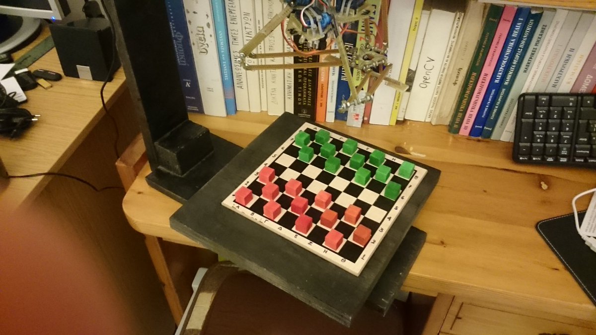dpiperidis's tweet photo. Almost ready to play #delta_manipulator #checkers https://t.co/rMMP9nbtRG