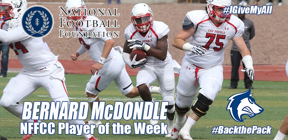 gothunderwolves's tweet photo. FB: Bernard McDondle has been named @NFFNetwork - Colorado Chapter Player of the Week! #IGiveMyAll #ThePackWay
MORE: https://t.co/IMB7YfxjzU https://t.co/pwTuFymxOh