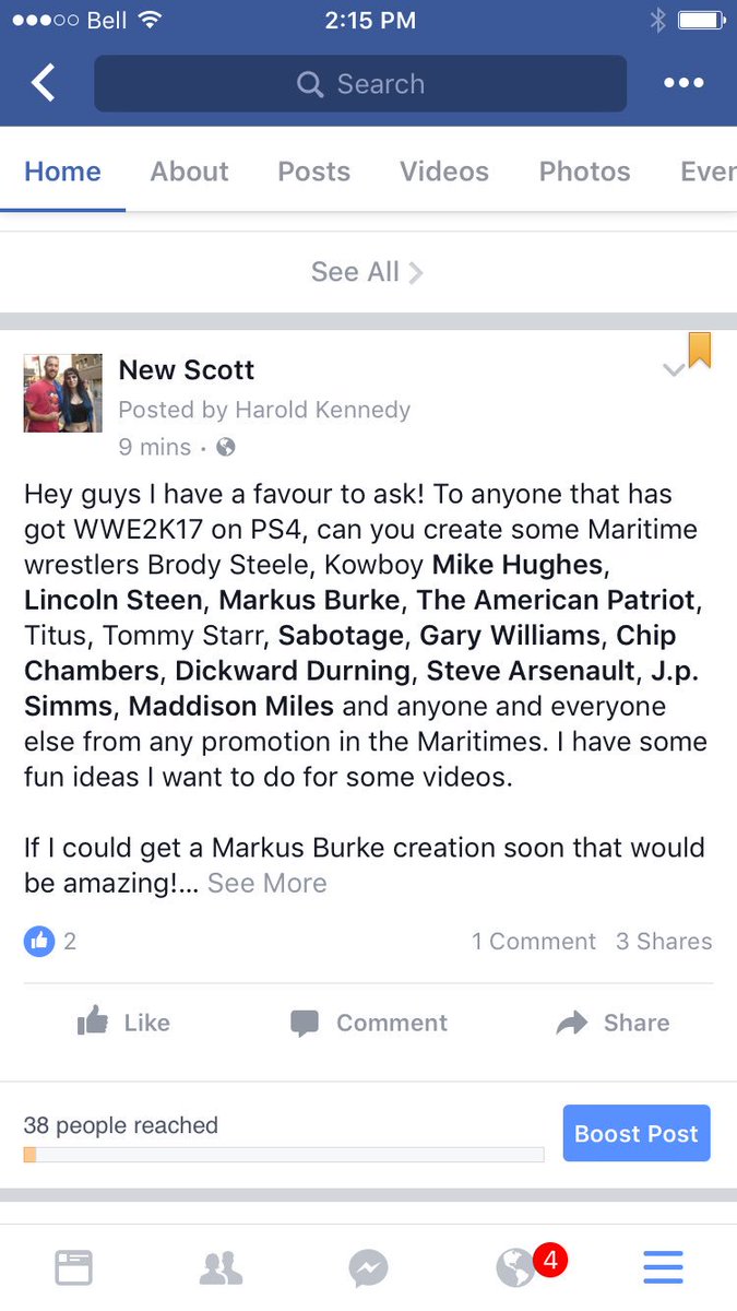 Hey guys! Anyone with #WWE2K17 on PS4 I need a favour! Checkout the message below and let's get some Maritime wrestlers made! #newscott