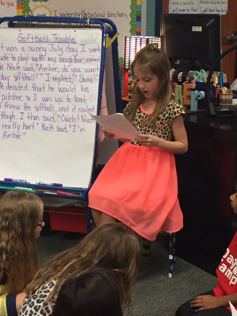 ambmil19's tweet photo. Writer's Workshop :) adding quotation marks. #BWE #conroelearns https://t.co/3VUeQZ4Aw9