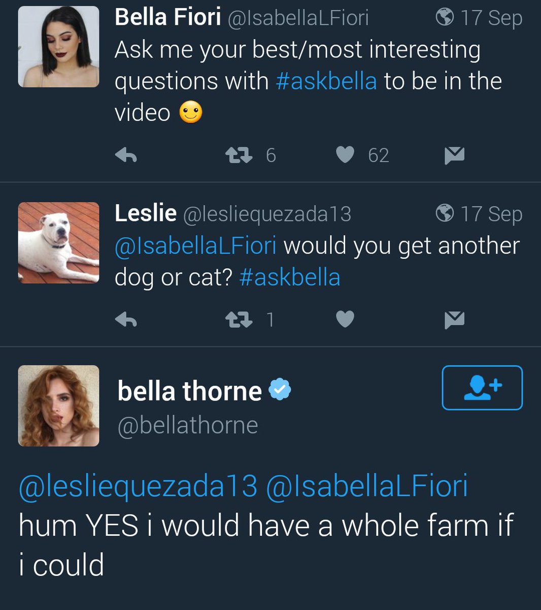 furubasket19's tweet photo. I'M CRYING BELLA THORNE ANSWERED QUESTIONS THAT WEREN'T FOR HER SHSLZL WHY IS THIS SO FUNENY https://t.co/GZUkwriU5q