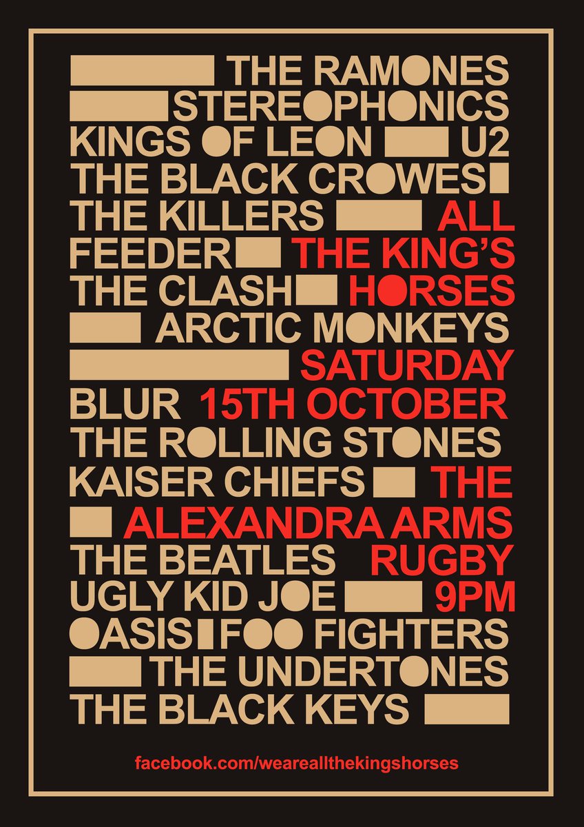 So this is happening this Saturday. #atkhband #rugbytown #livemusic #music