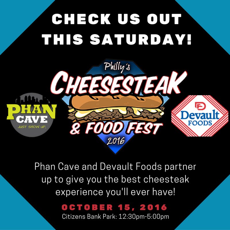PhanCavePhilly's tweet photo. Don't miss out on the chance to try the best cheesesteak of your life! @DevaultFoods is unveiling their brand new signature steak THIS Sat! https://t.co/VDy0hC6Jhz