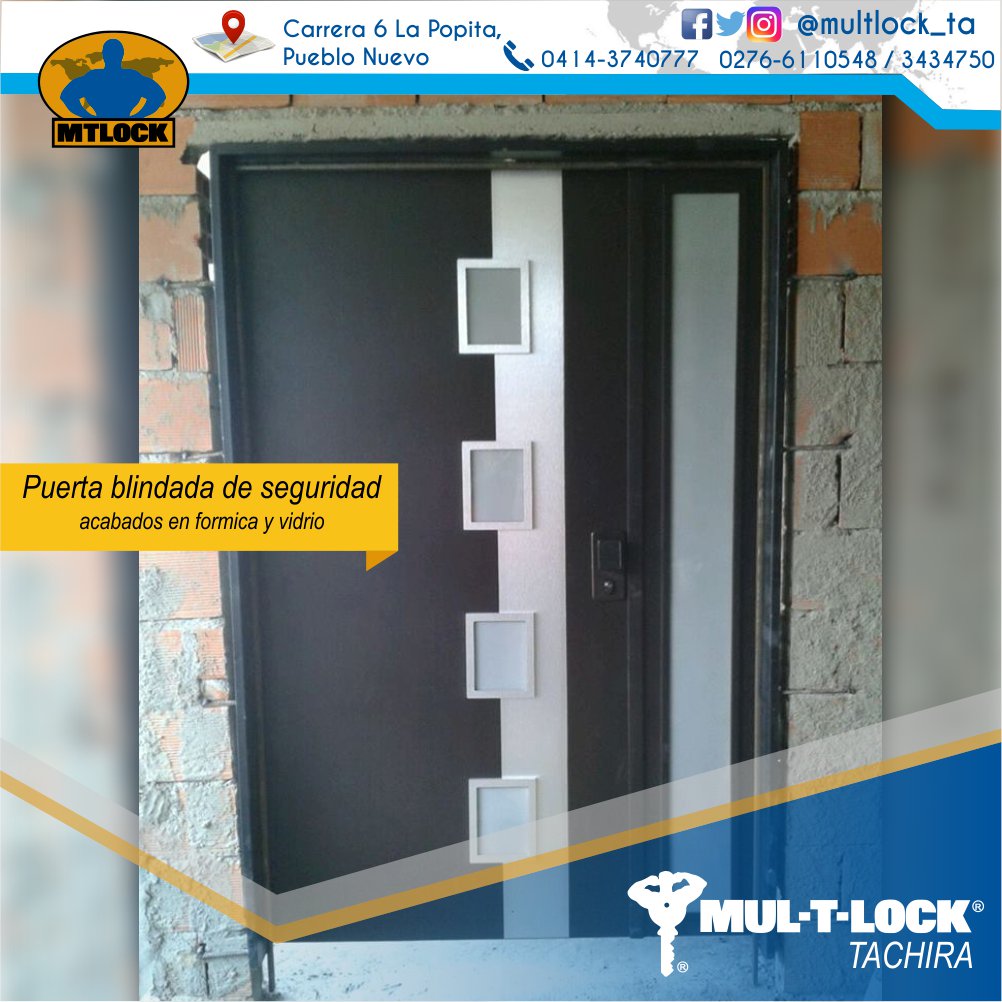 multlock_ta's tweet photo. #PuertasBlindadas Somos Seguridad, somos bienestar, somos garantía y respaldo. Somos #MulTLock https://t.co/U7HWMIbmUL