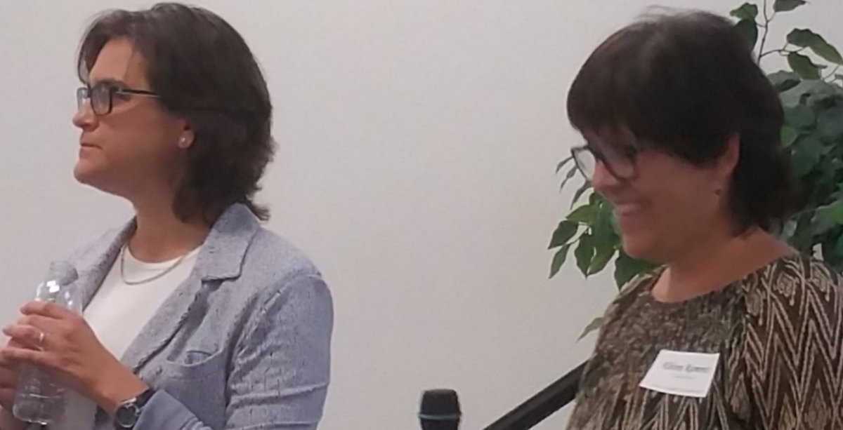 <a href="/CAFoodPolicy/">We moved to @nourish_ca</a> Board Members <a href="/HilarySeligman/">Hilary Seligman</a> and Elvira Ramirez <a href="/CCDStockton/">Catholic Charities</a> at work on creating a Healthy and Hunger Free San Joaquin