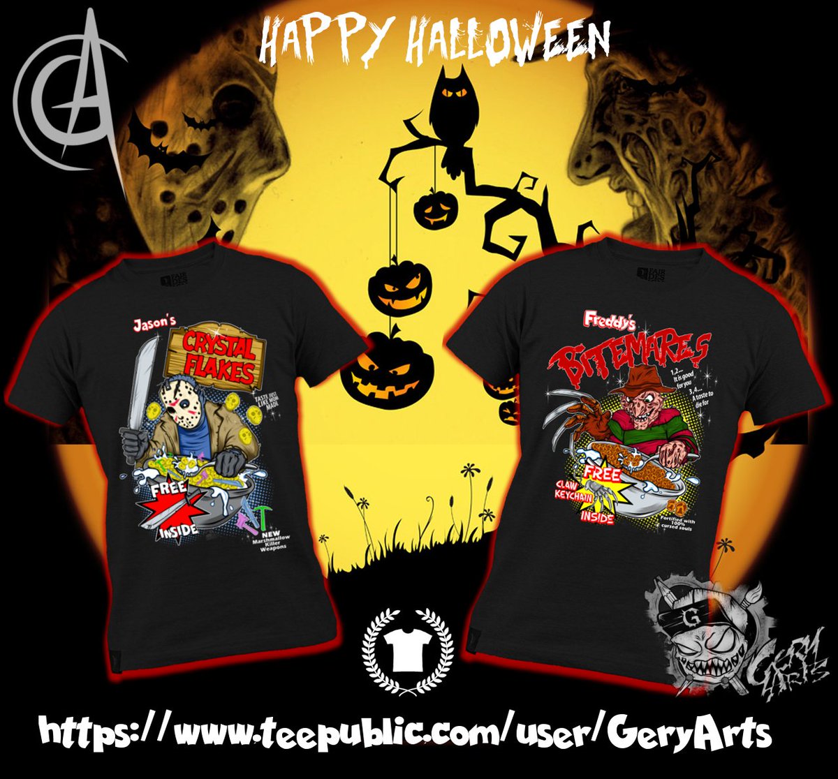 GeryArts's tweet photo. Halloween is near and maybe you look for a awesome shirt for your party ^^!
@TeePublic 

 Shop:https://t.co/2hHmokxUQg https://t.co/id2OamrzuX