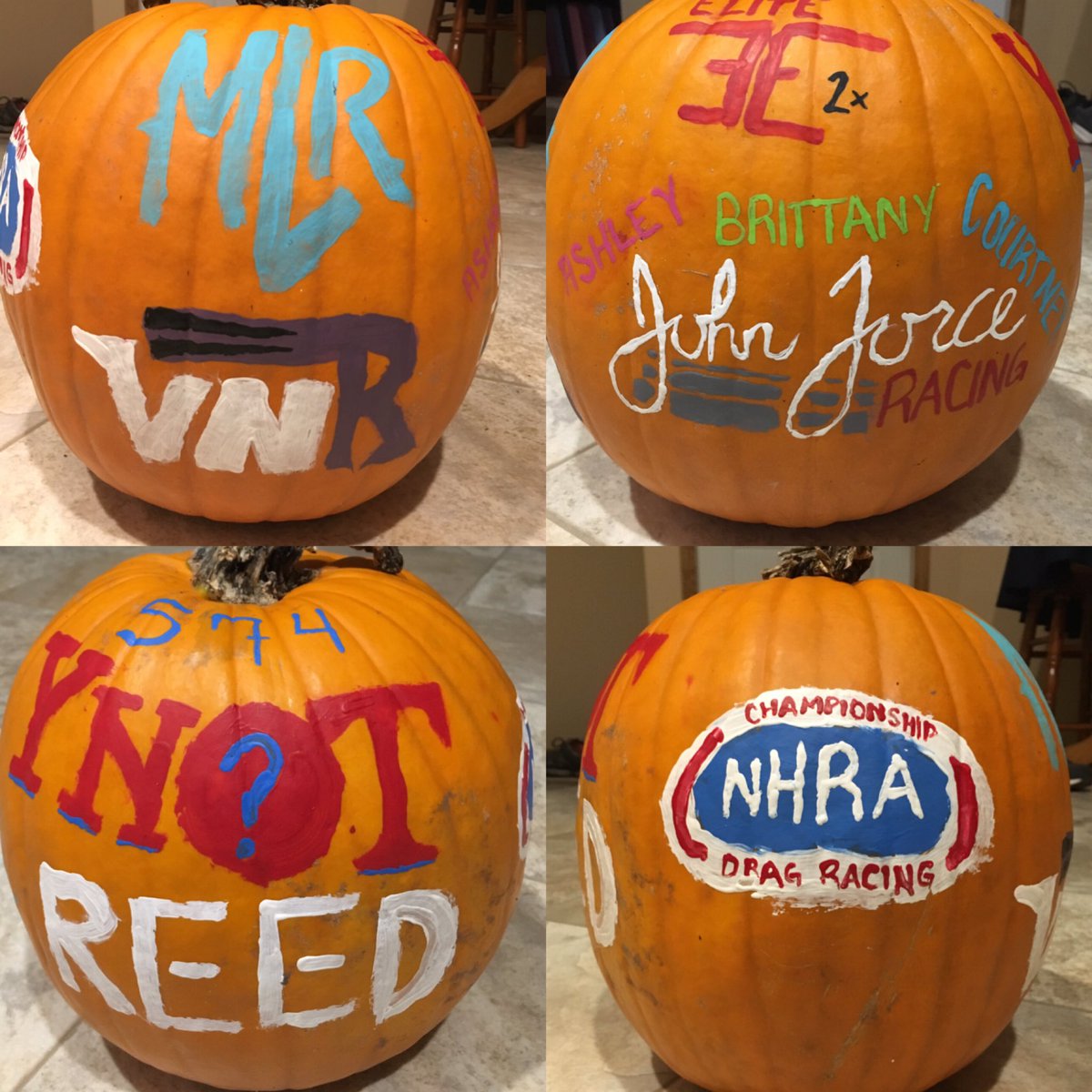 When you try to paint your favorite NHRA teams logos and remember you're the least artistic human 😂