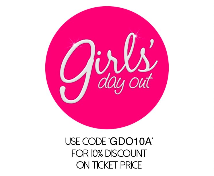 Charlene_does's tweet image. Planning on attending the @GirlsDayOutShow ?? Use this discount below to save 10% on ticket price #Girlsdayout2016