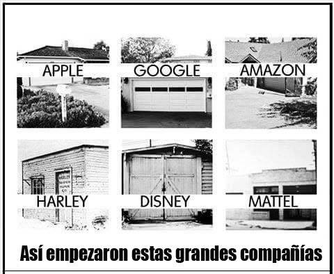 MiriamAdvei's tweet photo. Así empezaron estas grandes empresas. Si ellos pudieron nosotros también https://t.co/7ZKVz1OInS