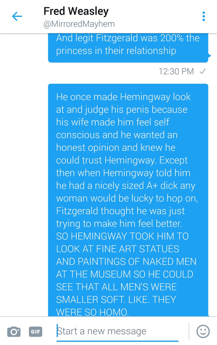 ReflectedMayhem's tweet image. //🌸🌼🌸Follow me for more softcore homoerotic history lessons centered around F. Scott Fitzgerald and Ernest Hemingway🌸🌼🌸