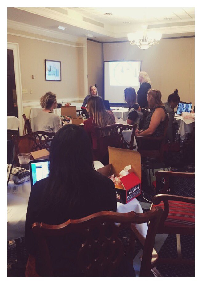 PRALNOLA's tweet photo. @CareerCoachGuru Danielle Dayries provides a #LinkedIn workshop at the #PRALNOLA October luncheon
#pr #publicrelations #nola #neworleans https://t.co/xAHPPk9STc