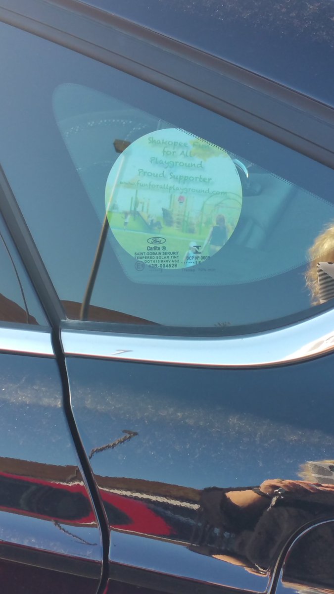 Hey Shakopee have u gotten a playground supporter cling yet? $50 donation to the playground will get you one! Visit funforallplayground.com