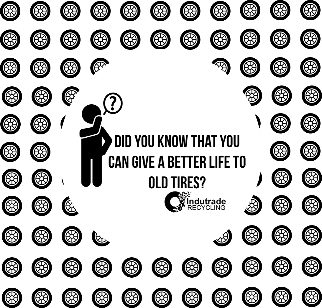 IndutradeGroup's tweet photo. We invite you to re-use you old tires, create new products or like us turn them into raw materials. #Reuse #Rubber #tires https://t.co/IqDBSBlU1I