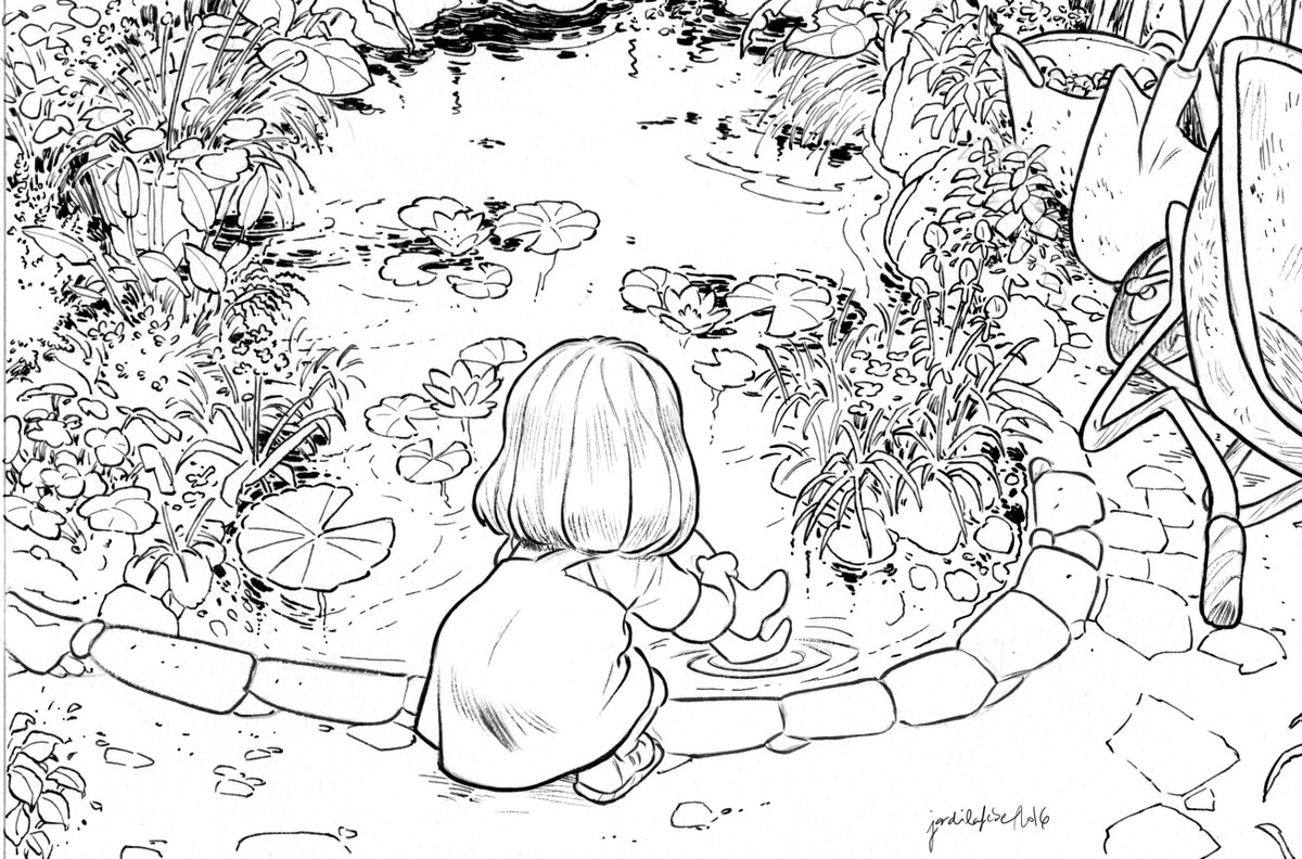 Is not an #inktober2016 bascally because I do 2 or 3 inks a day, but so " worked" as this one.
For Les Beaux Étés 3 ,I hope you like it!