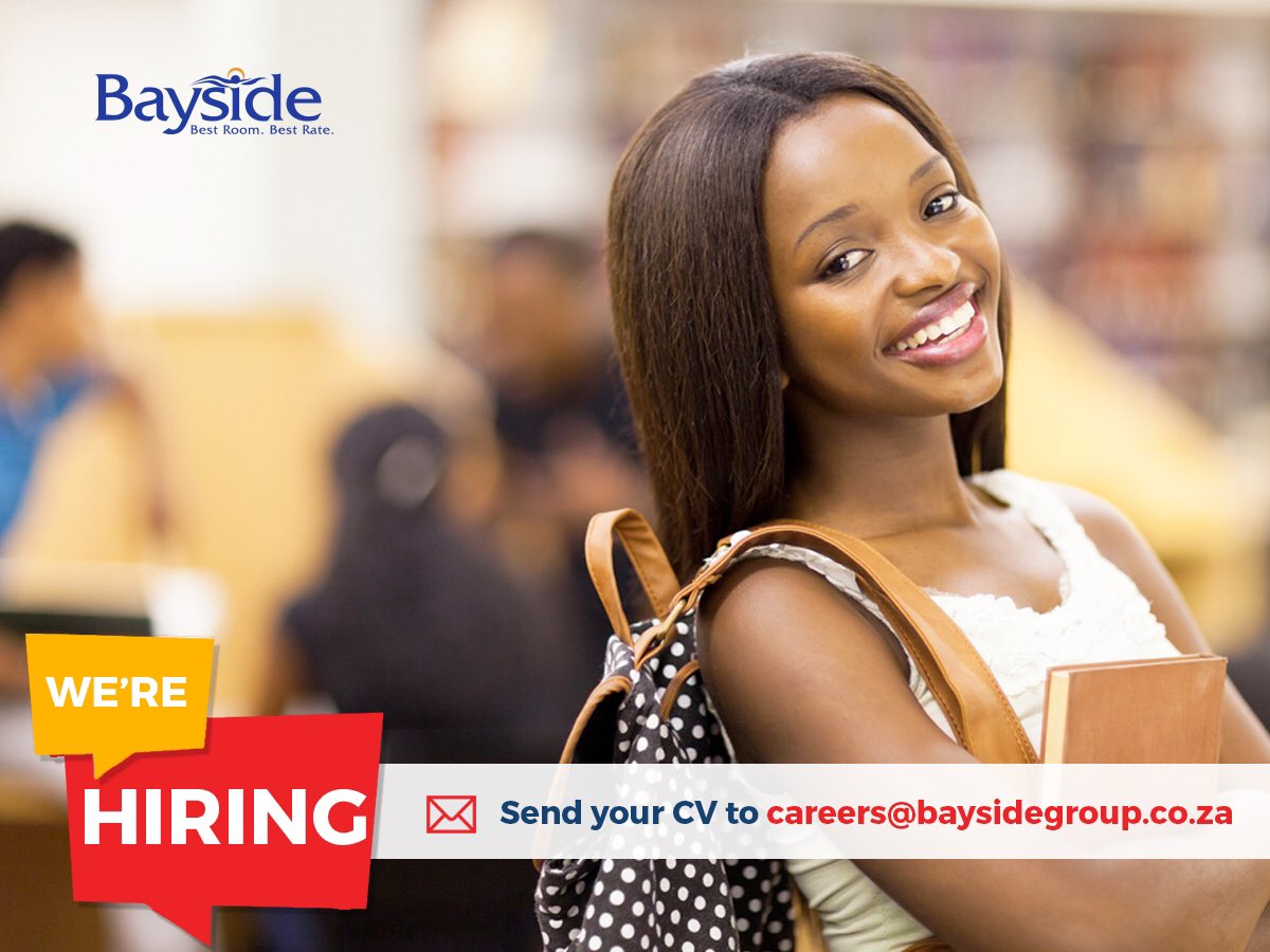 Do you want to be part of the leading Budget Hotel Group in SA? Email your cv to careers@baysidegroup.co.za #durban #jobs