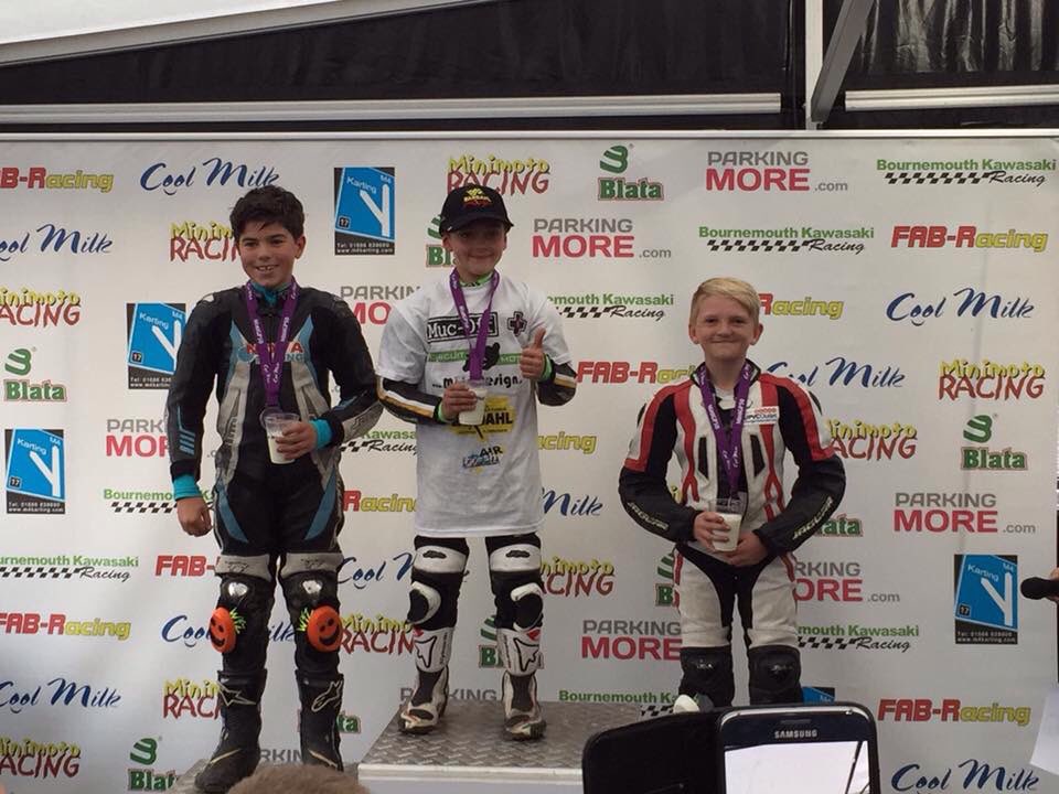 Cal on the podium during a very testing rnd 7 of the British championship,,😄