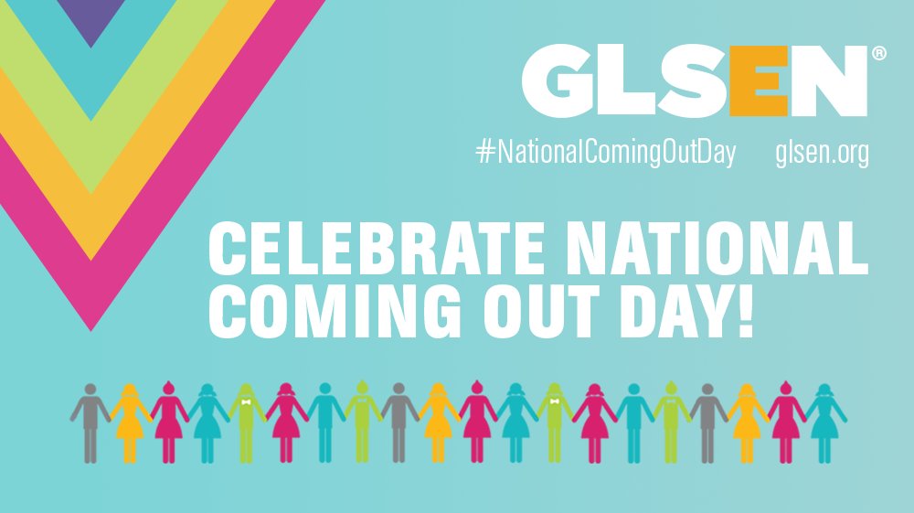 GLSEN's tweet photo. "When a #student comes out to you...your initial response is important" #NationalComingOutDay #NCOD https://t.co/qmGbPHoTOn https://t.co/3Flt9hVDqY