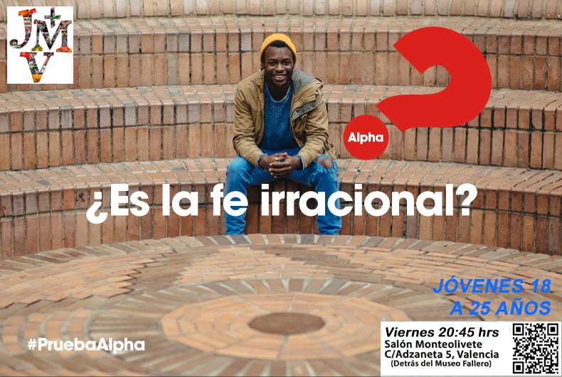 AlphaJovenValen's tweet photo. #YaComenzamos, todos los viernes a las 20:45Hrs
#PruebAlpha18a25años
#TeEsperamosenAlpha
#Adzaneta5,Valencia https://t.co/dDNfOzEwNX