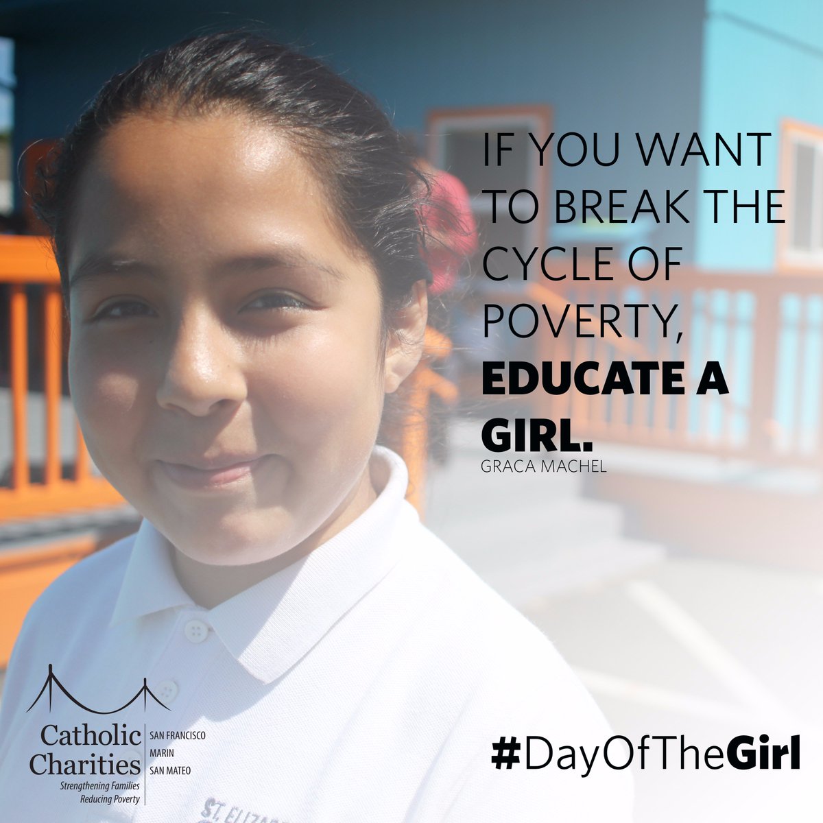 We believe that every girl deserves to learn &amp; grow in healthy environments where she can thrive! #DayOfTheGirl #IAmCatholicCharities