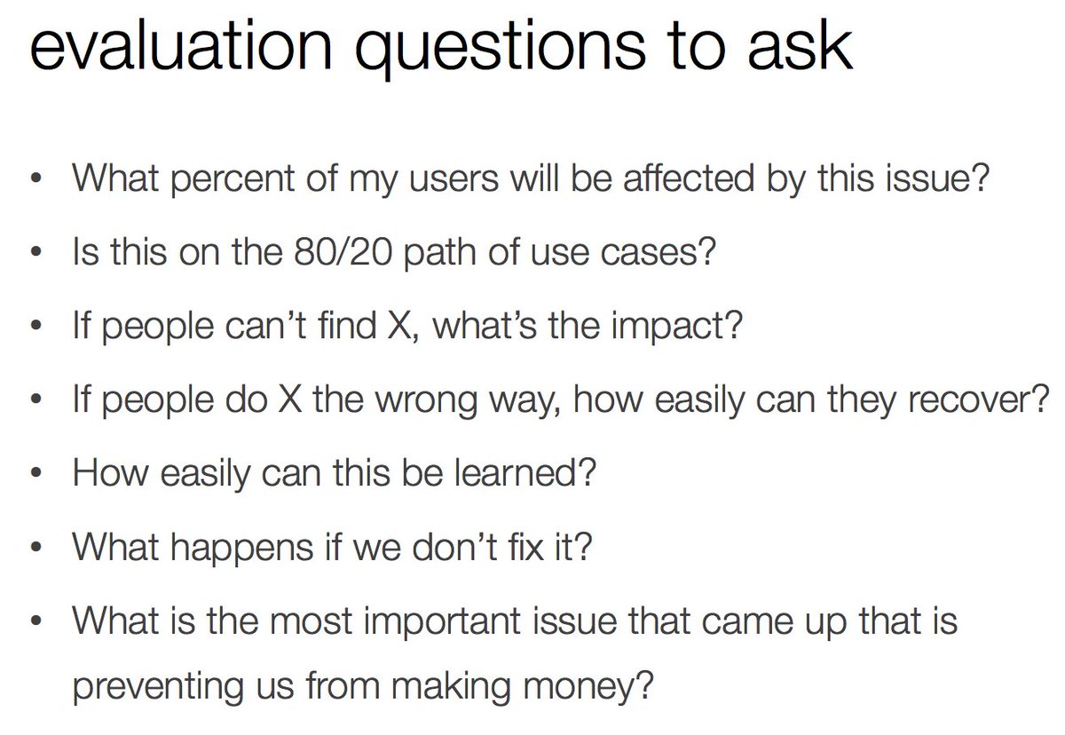 NaaShomeh's tweet photo. before you decide to patch your #UI, ask yourself these #evaluationQuestions. @JulieStanford #urfe #research #testing https://t.co/vI19E2le0d