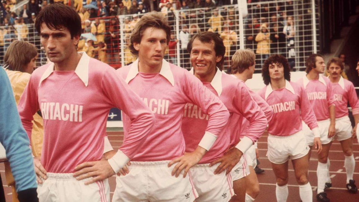 Hamburg SV's pink kits during the 1976/77 season were issued by club p...