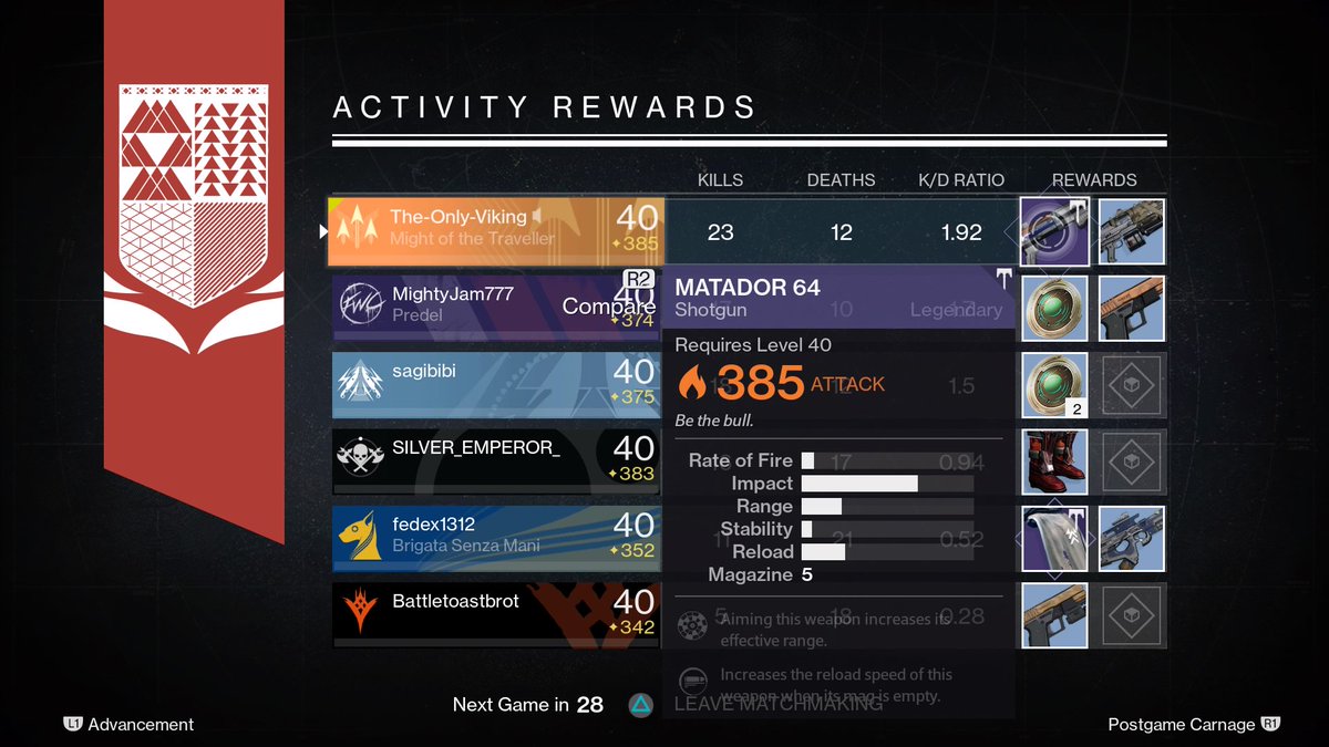 Finaly, agesive, rangefinder and max range