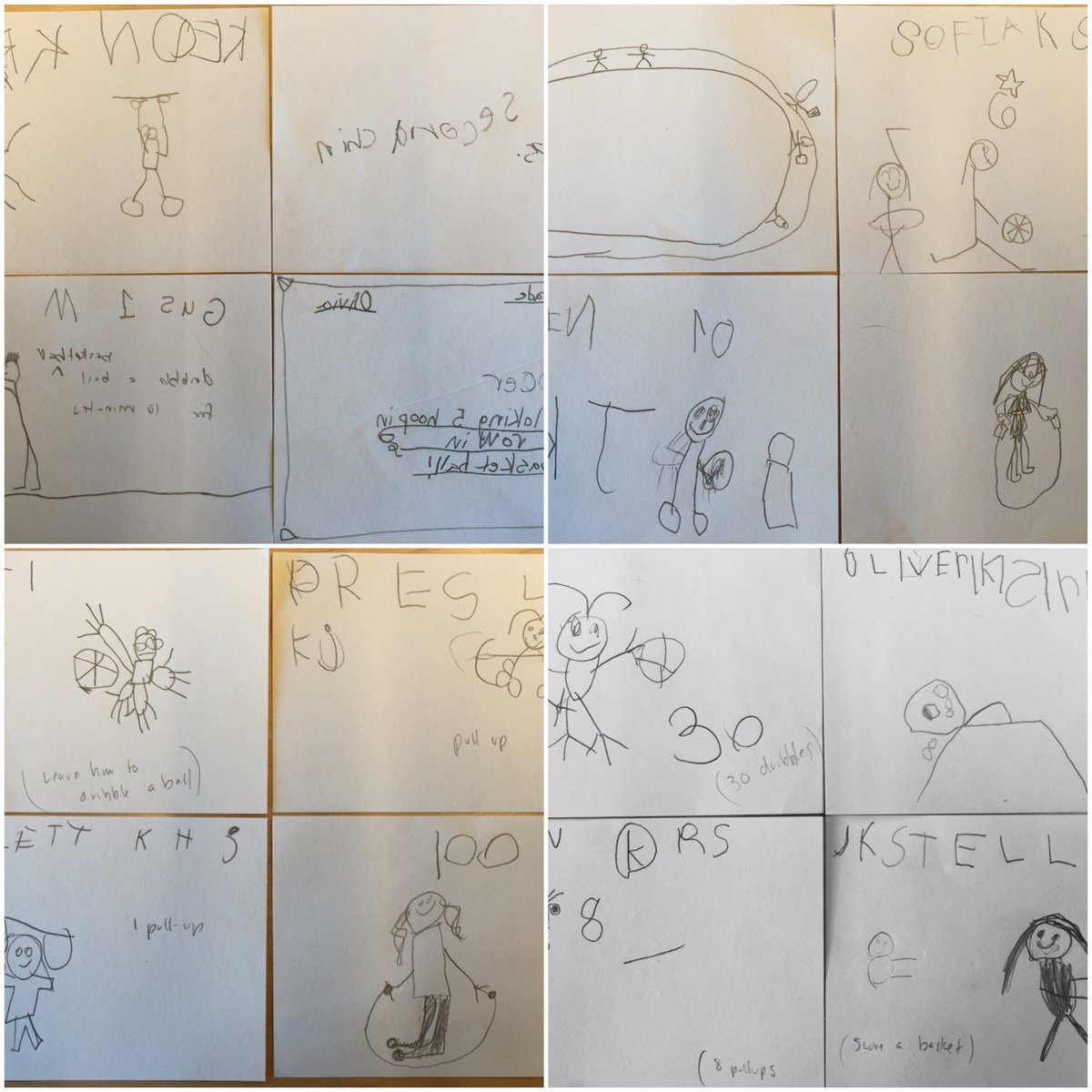 WestsideSeattle's tweet photo. Lower School P.E. teacher Danielle got creative with student goals for gym class this year! #drawing #goals #westsidestories https://t.co/eKg5cYArWC