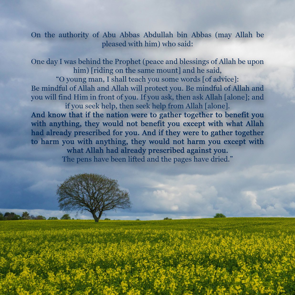 on twitter ya allah relieve all those suffering or going through hardship a comforting hadith subhan allah https t co 1jlyygzk5e twitter