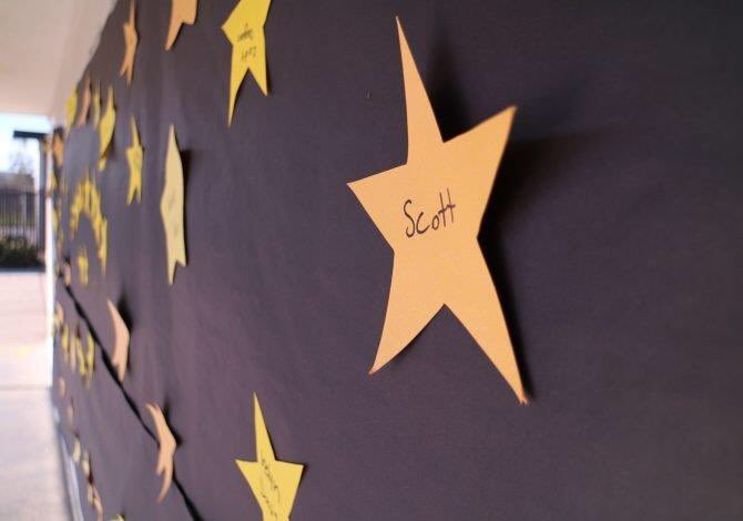Big shout out to OAHS ASB and all students for helping to raise almost $500 on Garhett's wall for Childhood Cancer Awareness month!