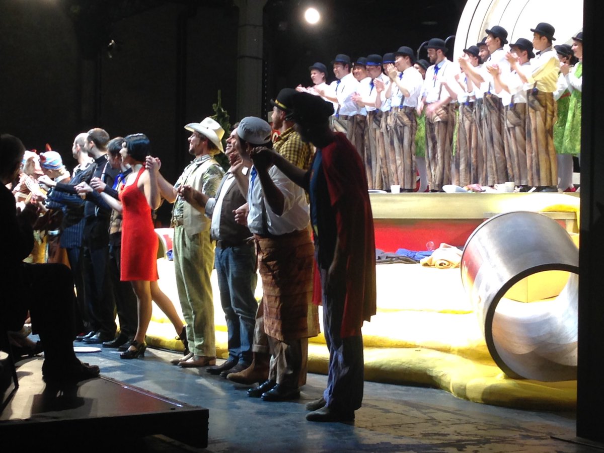 BarnabyRea's tweet photo. Marvellous, almost psychedelic, 1st ever viewing of #PaulBunyan at #OperFrankfurt premiere on Sunday. Congrats to all involved Tois for no.2 https://t.co/CgHaxjcoYg