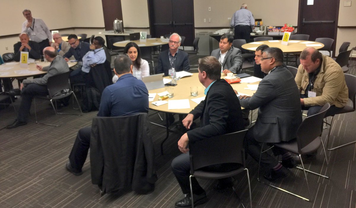 DrRickH's tweet photo. Intimate executive dialogue abt #InternetOfThings: eco systems, #collaboration, #IoTstack, security. @DCDConverged w @CiscoCanada + partners https://t.co/gwtDG72oFD