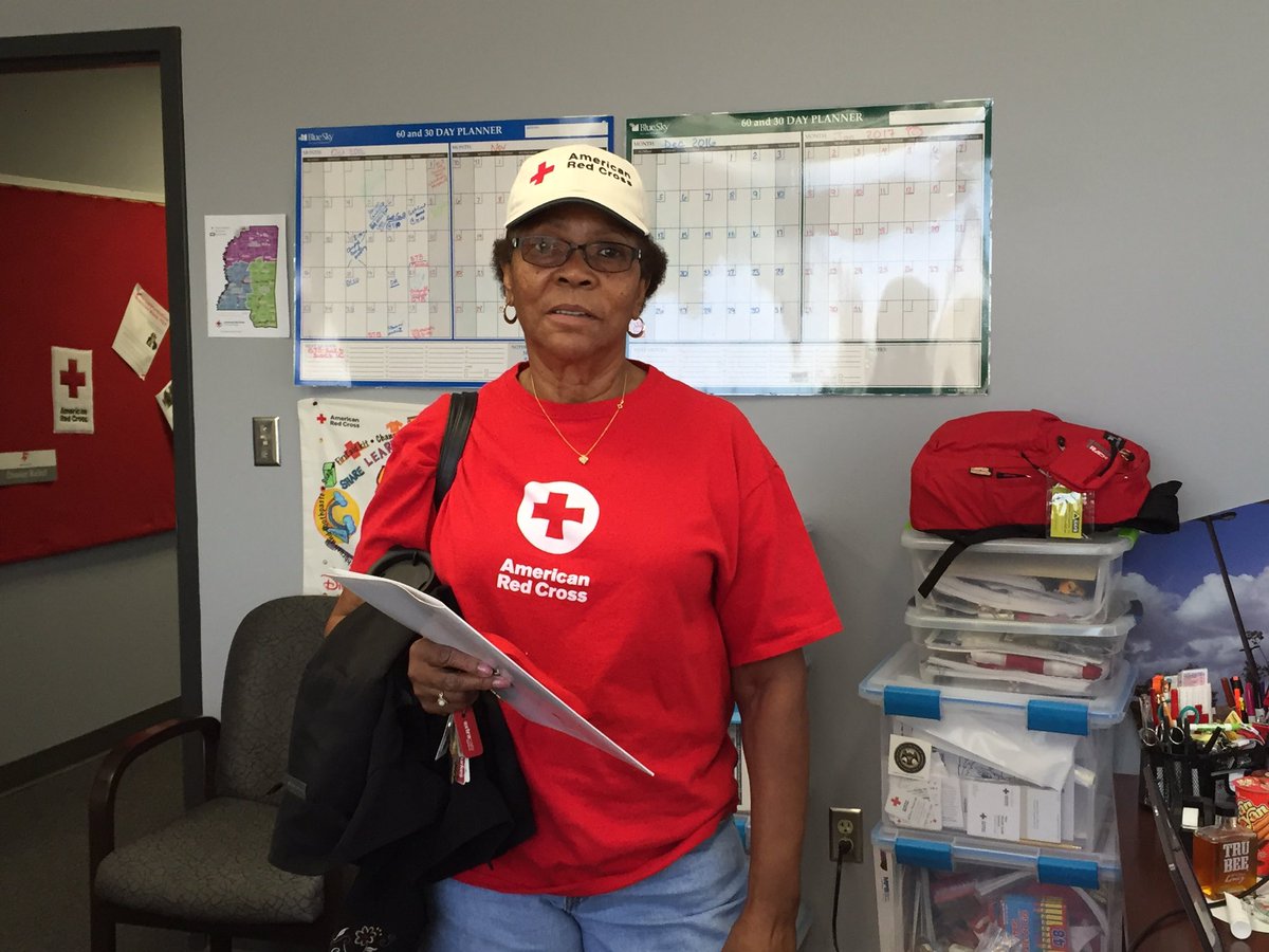 Ms Jewreel #RedCrossers @RedCrossMiss deploying to North Carolina for #HurricaneMatthew.