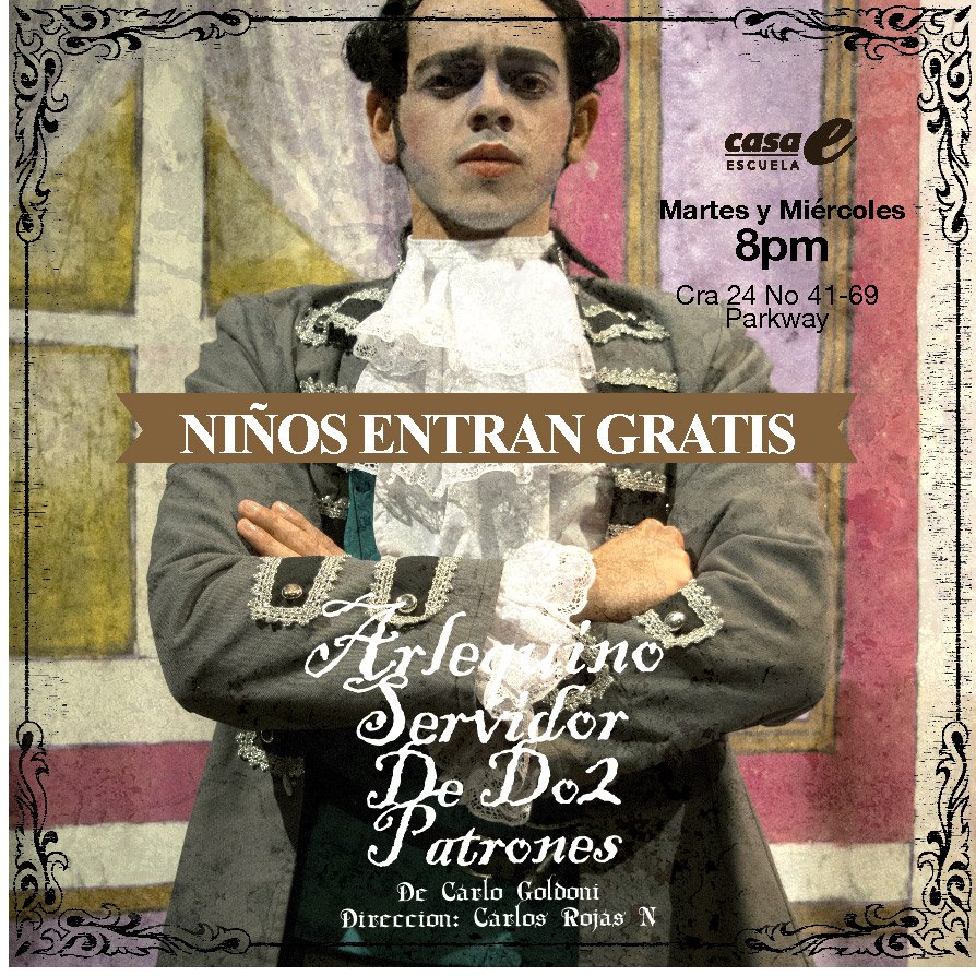 casaeborrero's tweet image. Conoce la magia de este maravilloso personaje en nuestra obra #Arlequino  
HOY MARTES 8pm en CASA ENSAMBLE
Recuerda ENTRAN GRATIS.