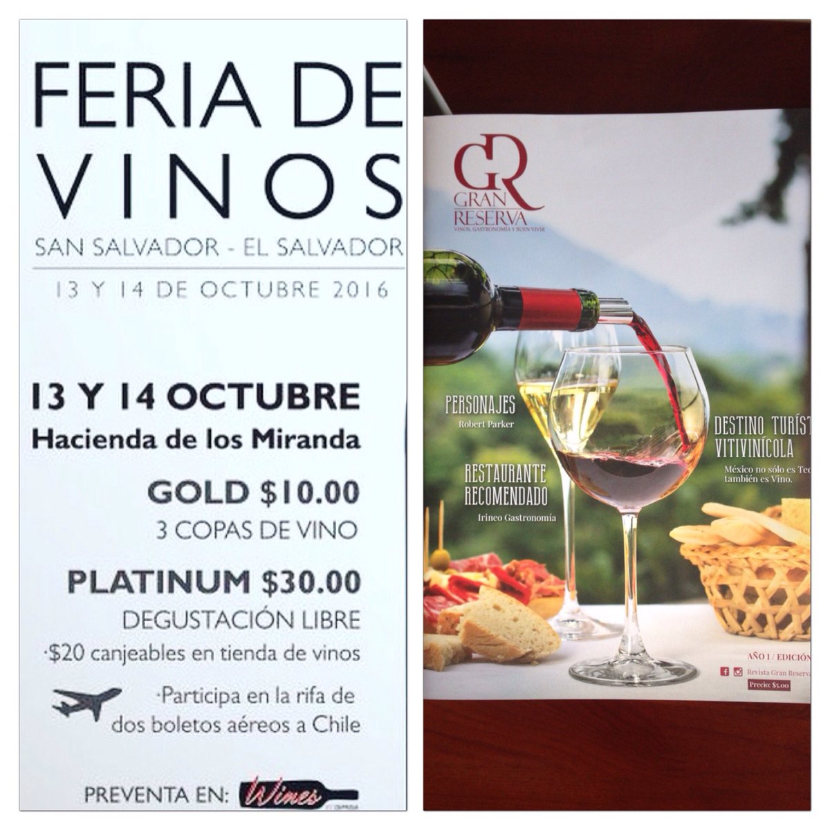 MMACHON1's tweet image. Podrás adquirí tu revista Gran Reserva este 13 y 14octubre en la feria de vinos by @DIPRISA te esperamos!!