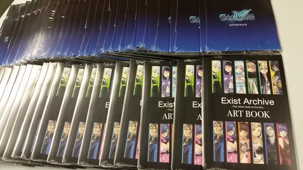aksysgames's tweet photo. Retweet for a chance to win an Exist Achive art book/CD combo. 10 winners picked 5pm PST Thursday 10/13. NA AND EU! 11 track CD. 40p book~ https://t.co/P9UP0Q0ItZ