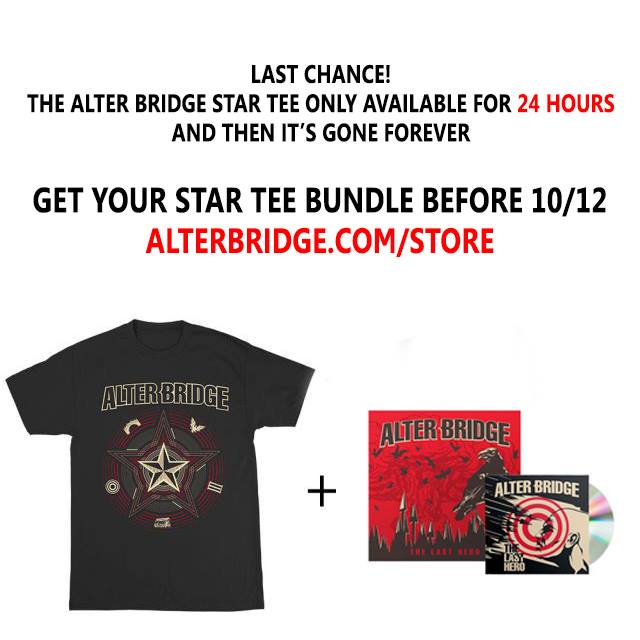 Alter Bridge No Twitter Last Chance The Star T Shirt Design Will Be Retired From Our Store As Of 10 12 Get It Today While Supplies Last T Co Yfrh6rbmt4 T Co Zef4tycmzl