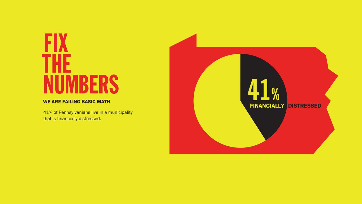 fixthenumbers's tweet photo. 41% of Pennsylvanians live in a municipality that is financially distressed. It's time to #FixTheNumbers now! https://t.co/j31gNuyRa3