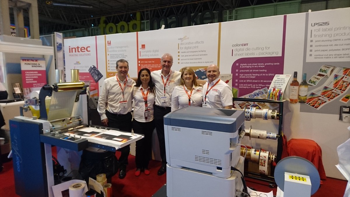 IntecPrinters's tweet photo. Come and meet the team @theprintshow here to help with the new products to add magic to your digital print! #IntecColorFlare #IntecColorCut https://t.co/xWgO8dxfFq