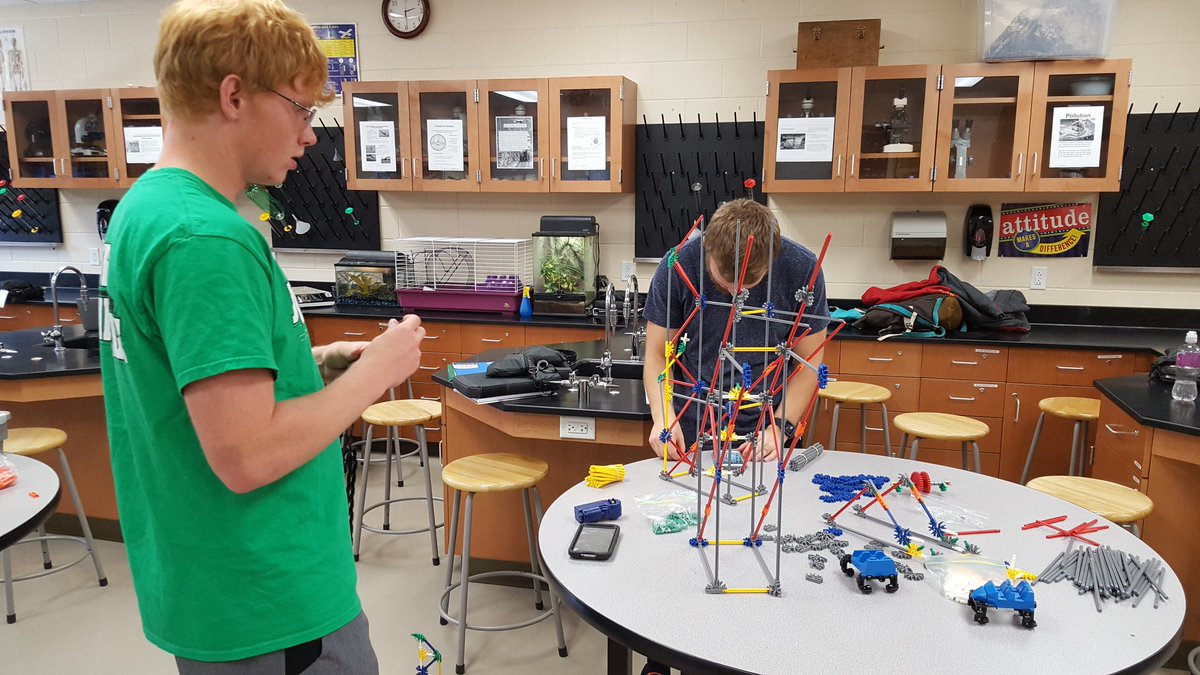 IndeeScience's tweet image. Mr. Shannon and Mr. Doyle are working with the Physics class on building roller coasters and will study the forces of them this week.