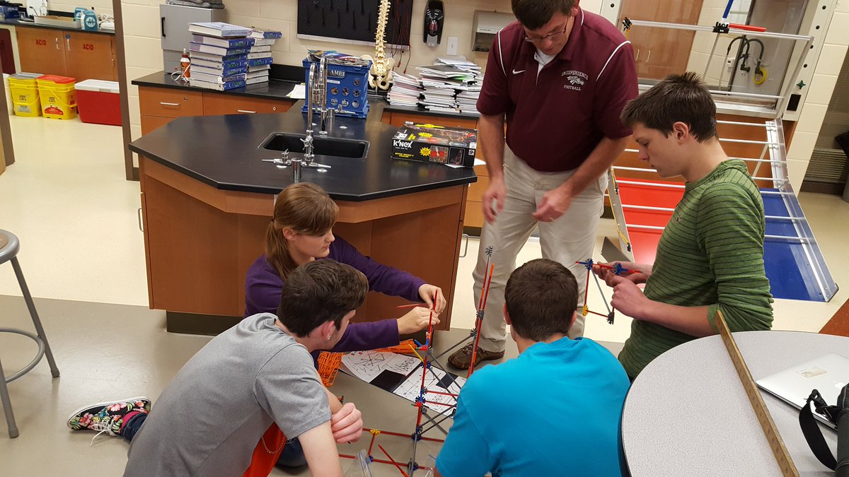 IndeeScience's tweet image. Mr. Shannon and Mr. Doyle are working with the Physics class on building roller coasters and will study the forces of them this week.